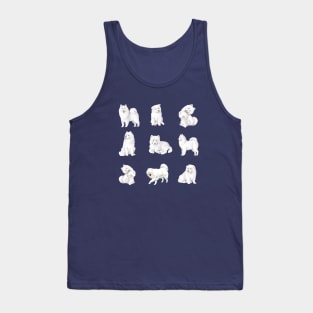 Samoyed Pattern Tank Top